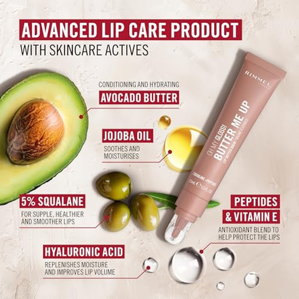 Rimmel London Oh My Gloss Butter Me Up Latte Delight 001 15 ml - 3 stuks
