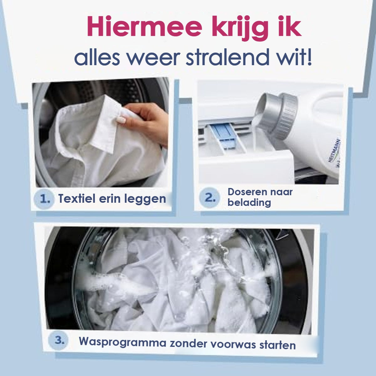 HEITMANN Waswit Vloeibaar 6 x 500 ml - Voordeelverpakking – foto 6