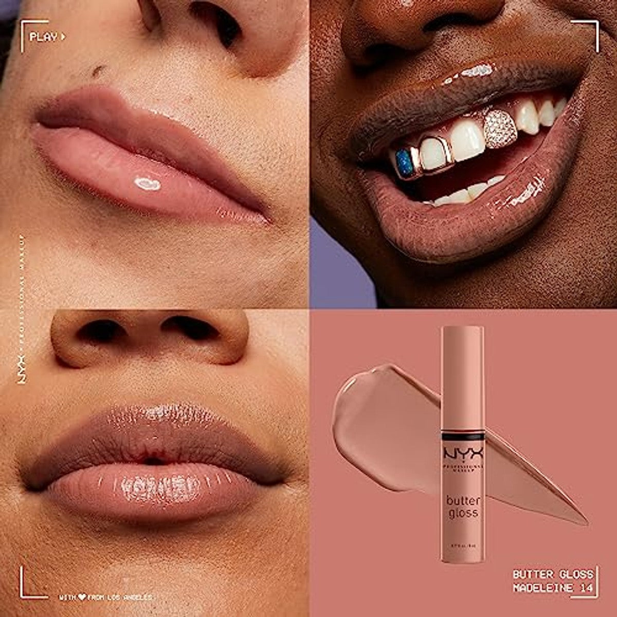 NYX Professional Makeup Lipgloss dubbelpak, met glanzende afwerking en niet-kleverige formule, 2 x nr. 14 madeleine – NYX PROFESSIONAL MAKEUP