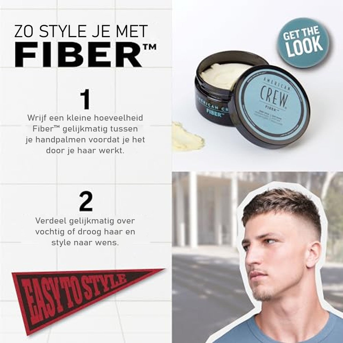 American Crew Fiber Haarwax voor Mannen 50 g - 3-pack – foto 6