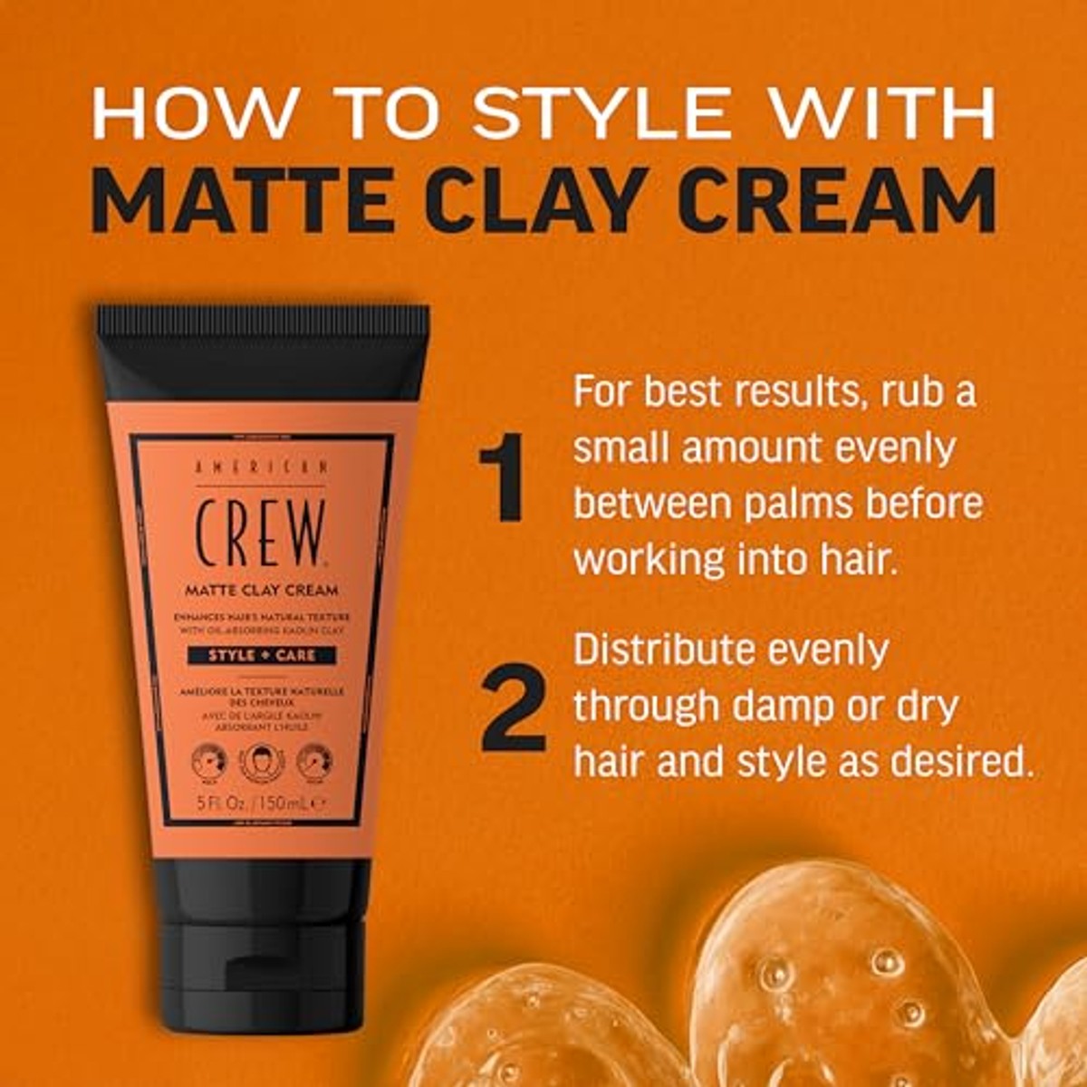 American Crew Matte Clay Cream Hybride Haargel 150 ml