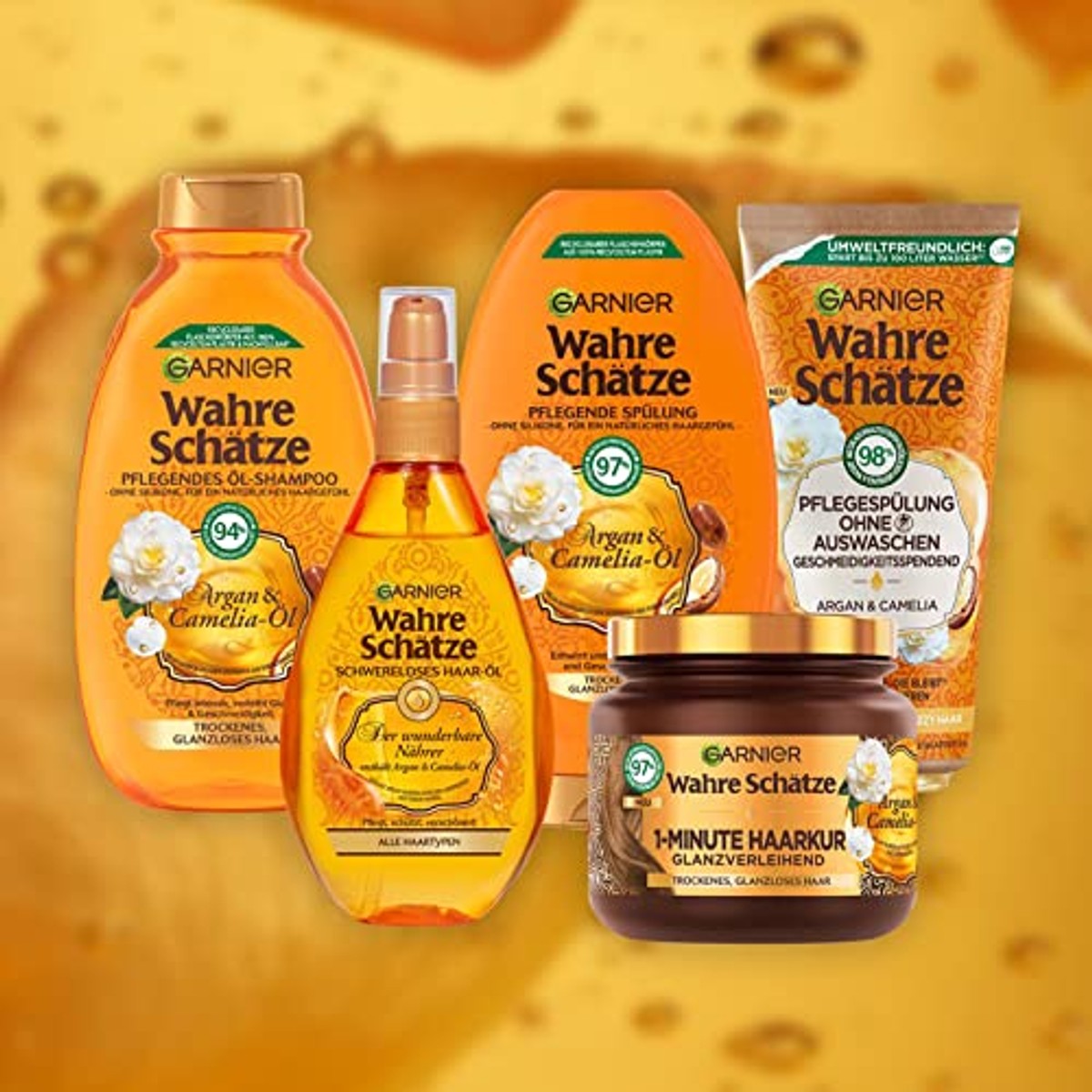 Garnier Echte Schatten verzorgende olie-shampoo 3 x 250 ml – Garnier