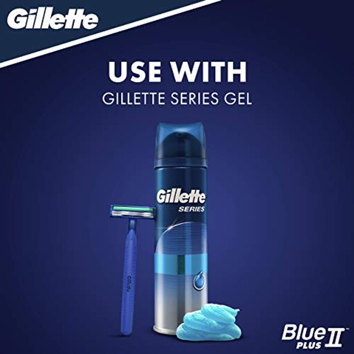 Gillette BlueII Plus Wegwerpmessen voor mannen 6 x 20 stuk - Voordeelverpakking
