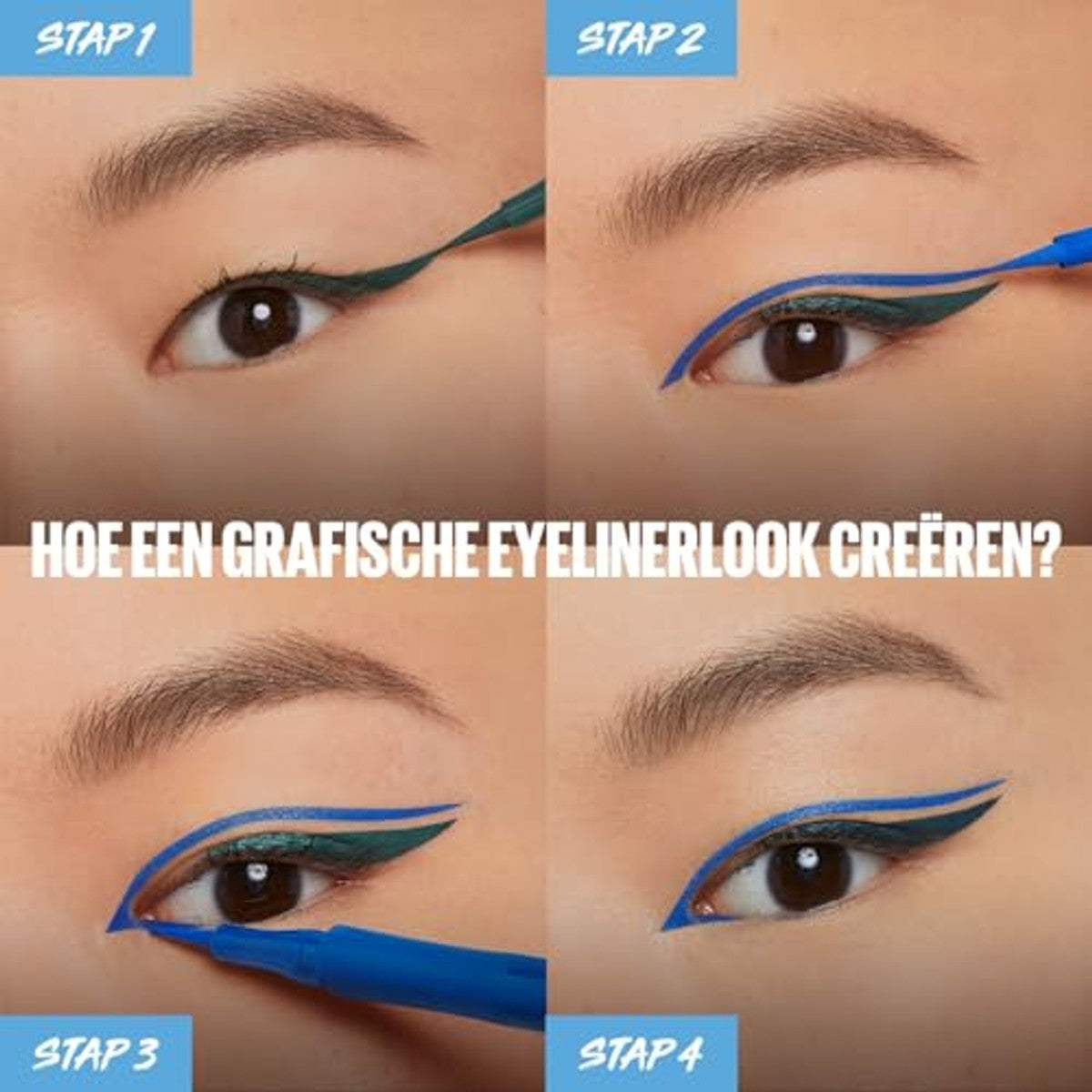 MAYBELLINE Hyper Precise Allday vloeibare eyeliner 9 g - 6 stuks