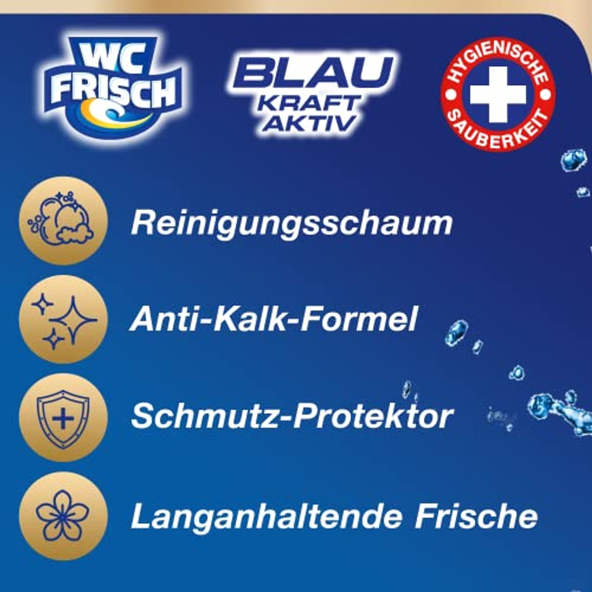 WC-Frisch Kraft Aktiv Blauwe Spoeler Chloor verpakking van 10 – WC-Frisch