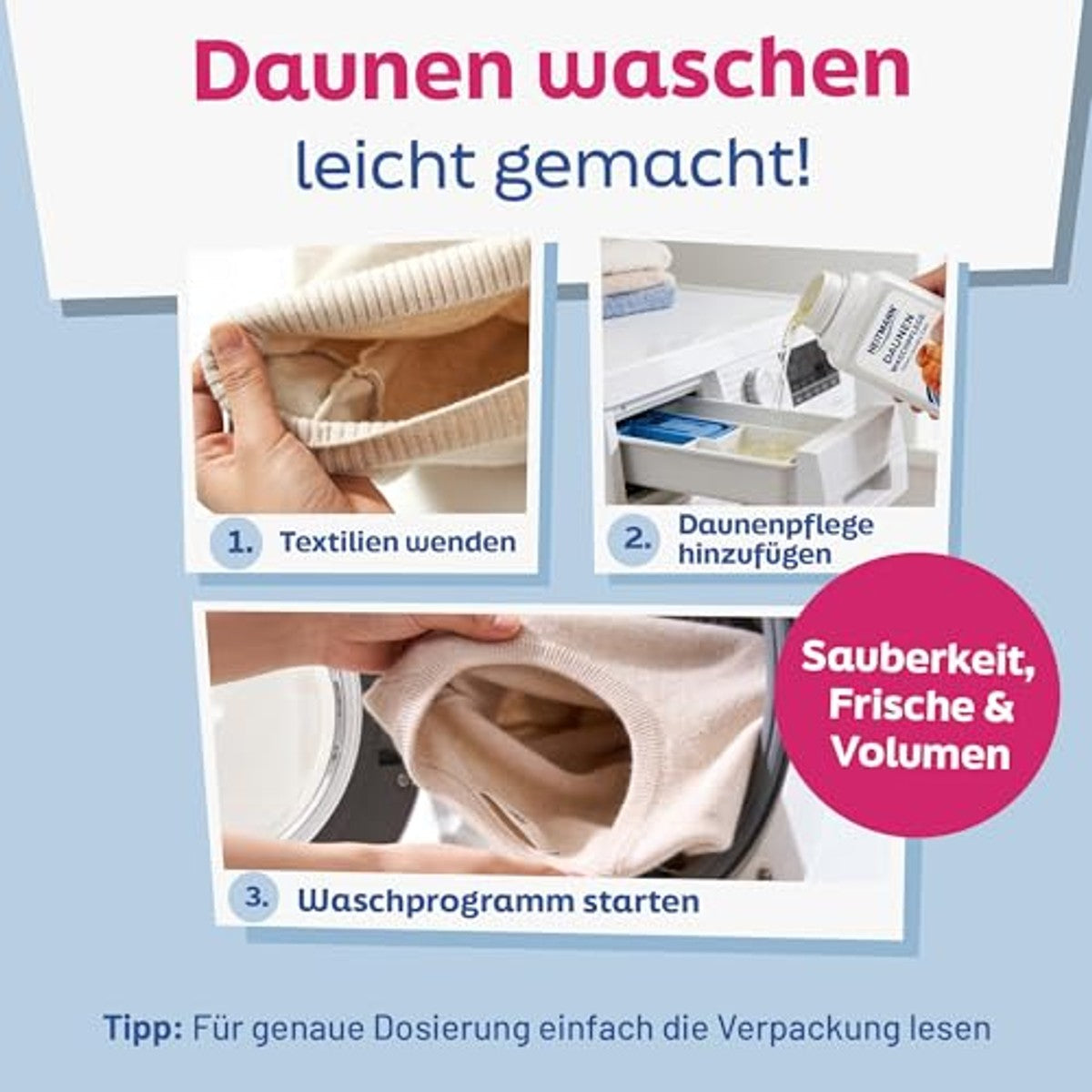 HEITMANN Donswasverzorging 3 x 250 ml - Voordeelverpakking