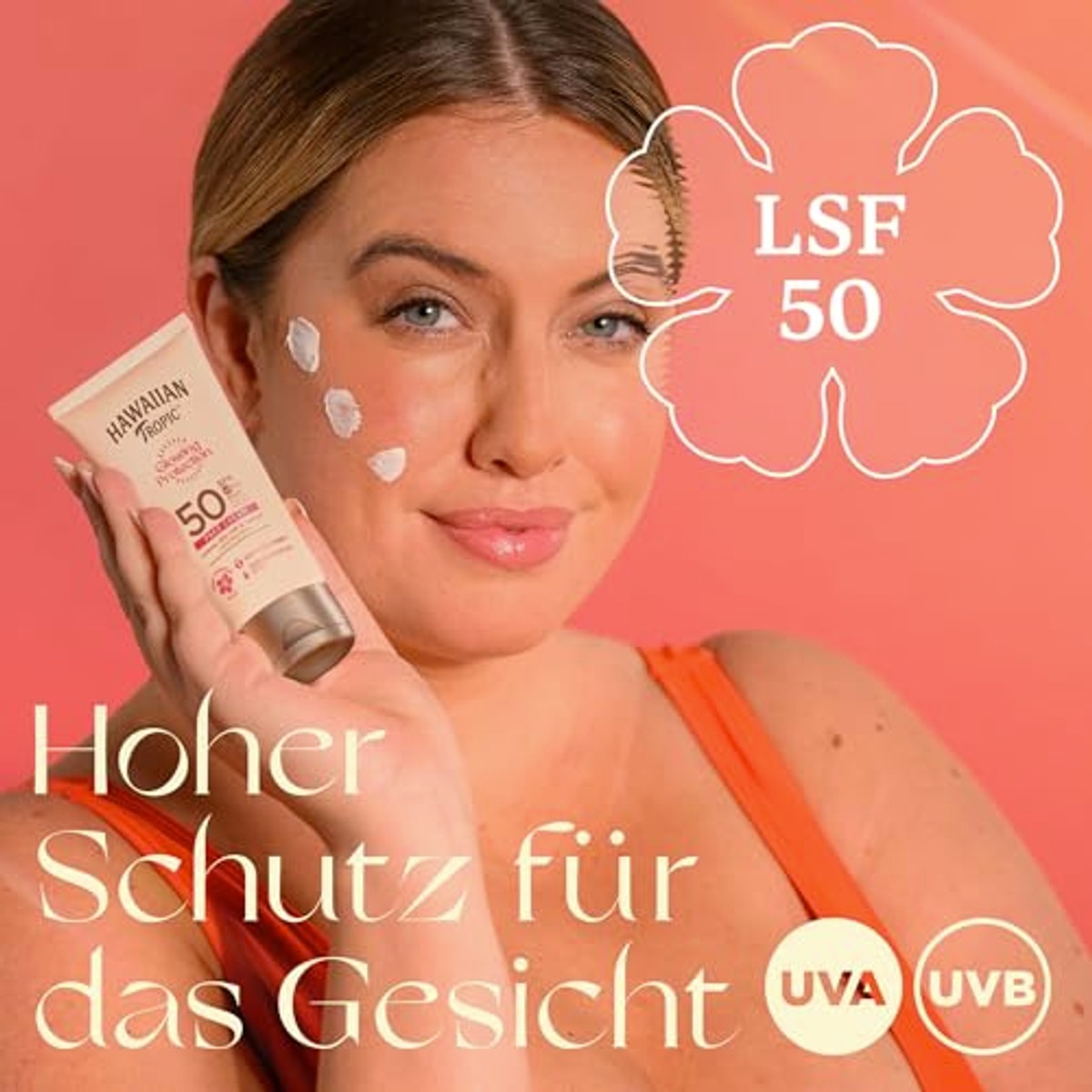 HAWAIIAN Tropic Glowing Protection Face Cream SPF 50 3 x 50 ml - Voordeelverpakking