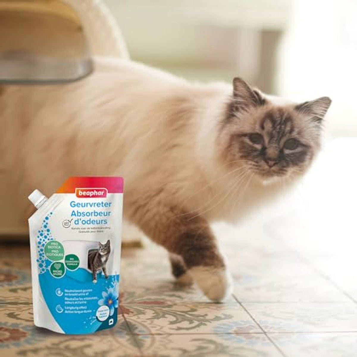 Beaphar Multi Fresh geurabsorber voor kattenbakken 400 g - 6-pack