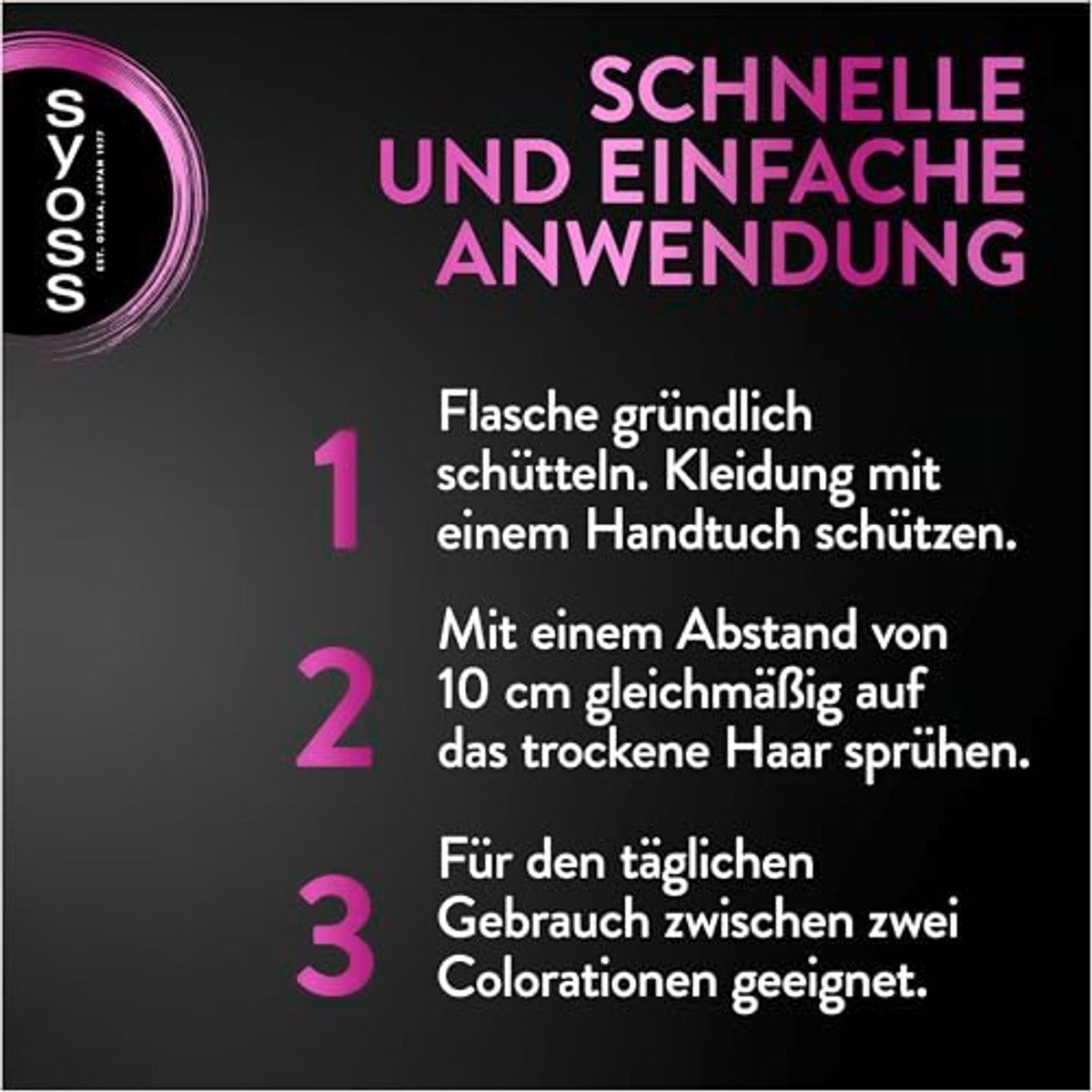 Syoss Ansatz Retoucher Kasjierspray zwart 120 ml – Syoss