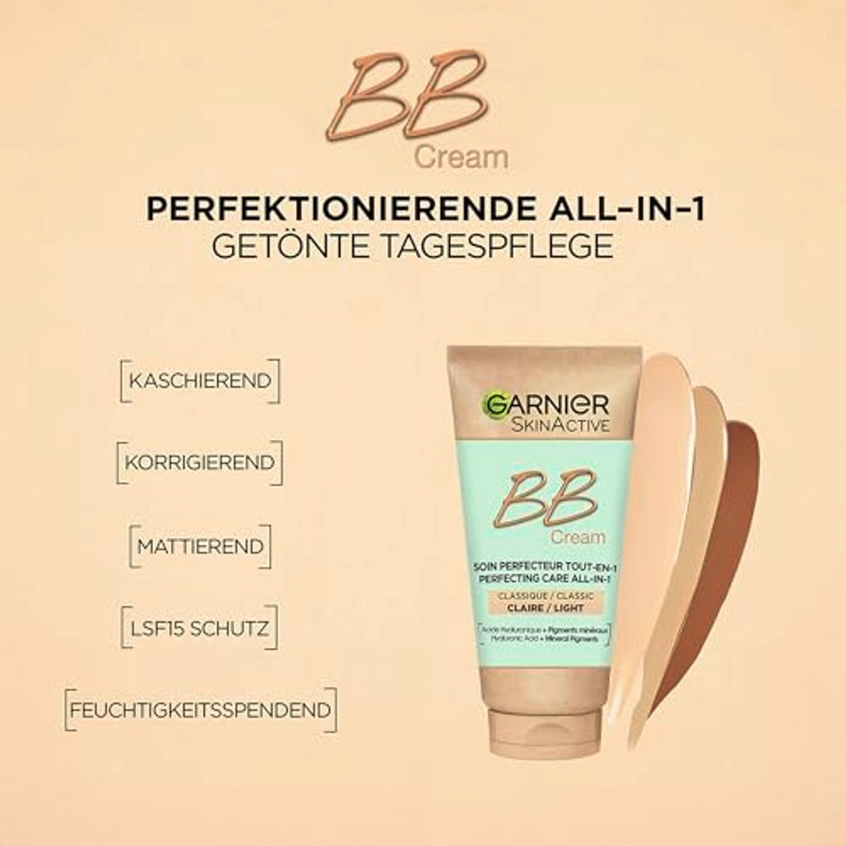 Garnier Miracle Skin Perfector BB Cream Classic medium - 3-pack