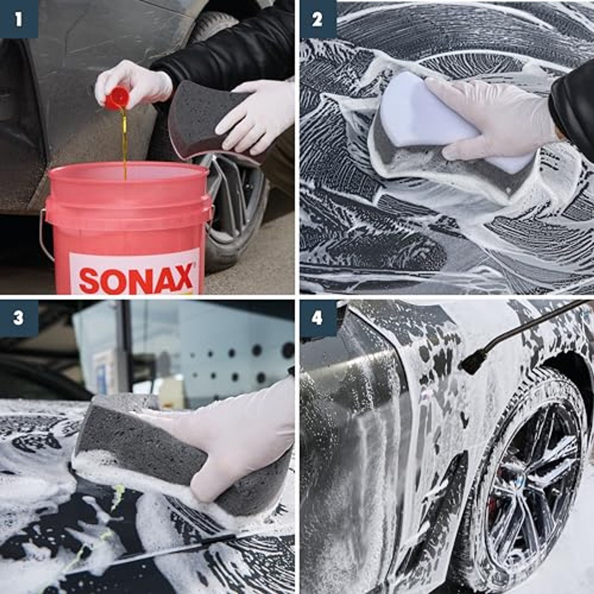 SONAX MultiSchwamm 3 x 1 stuk - Voordeelverpakking