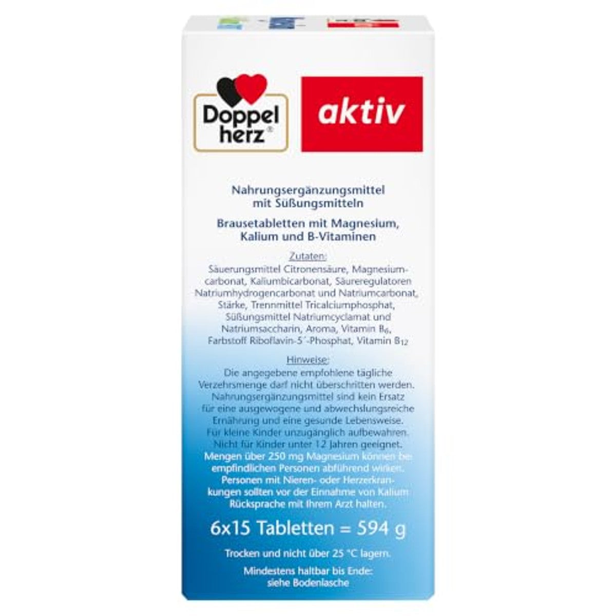 Doppelherz Magnesium + Kalium Sport Citroen-Grapefruit 594 g - 6-pack
