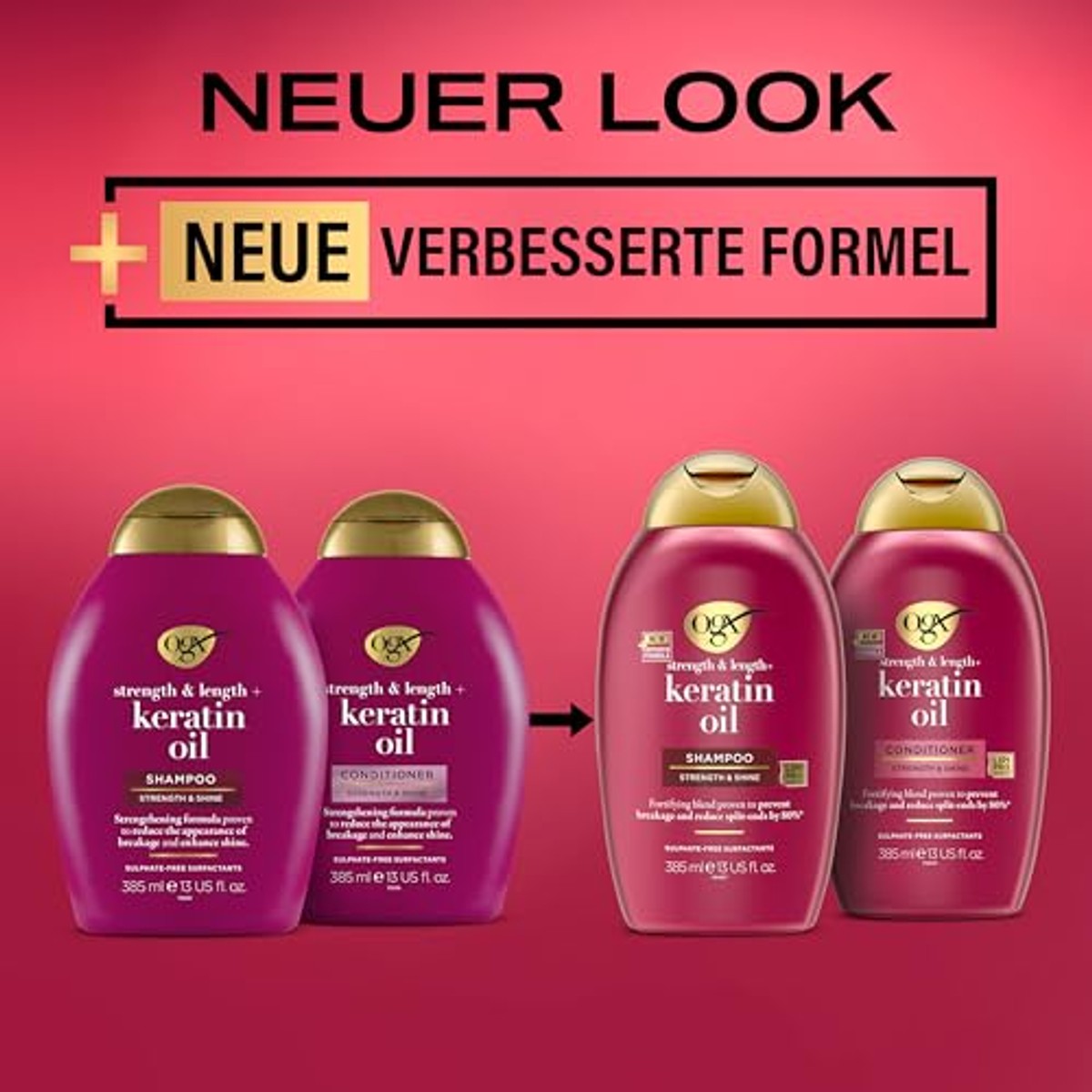 OGX Keratine Oil Conditioner, haarspoeling, 385 ml – OGX