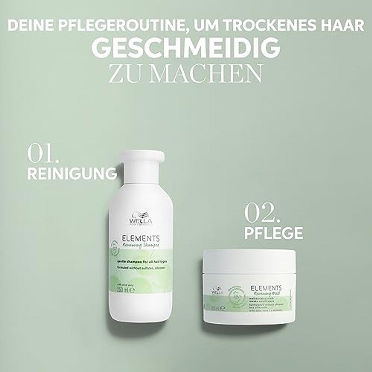 Wella Professionals Elements Renewing Shampoo 3 x 250 ml - Voordeelverpakking