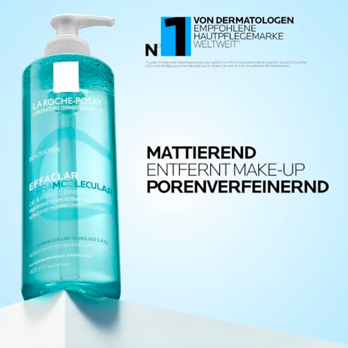 La Roche-Posay Effaclar Supramolecular Reinigingsgel 400 ml - 3-pack