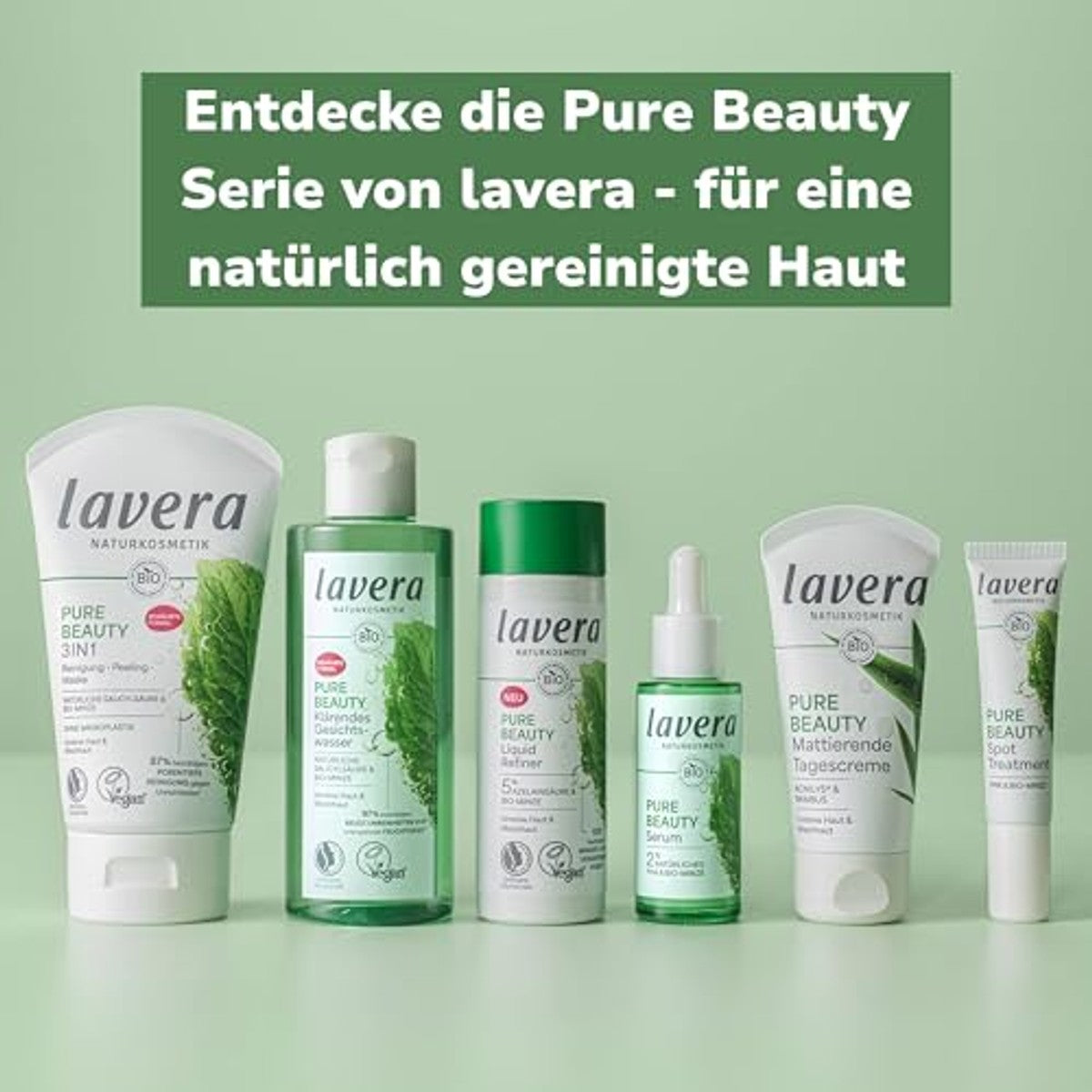 lavera Pure Beauty 3-in-1 masker, zuiverende verzorging, 125 ml – lavera