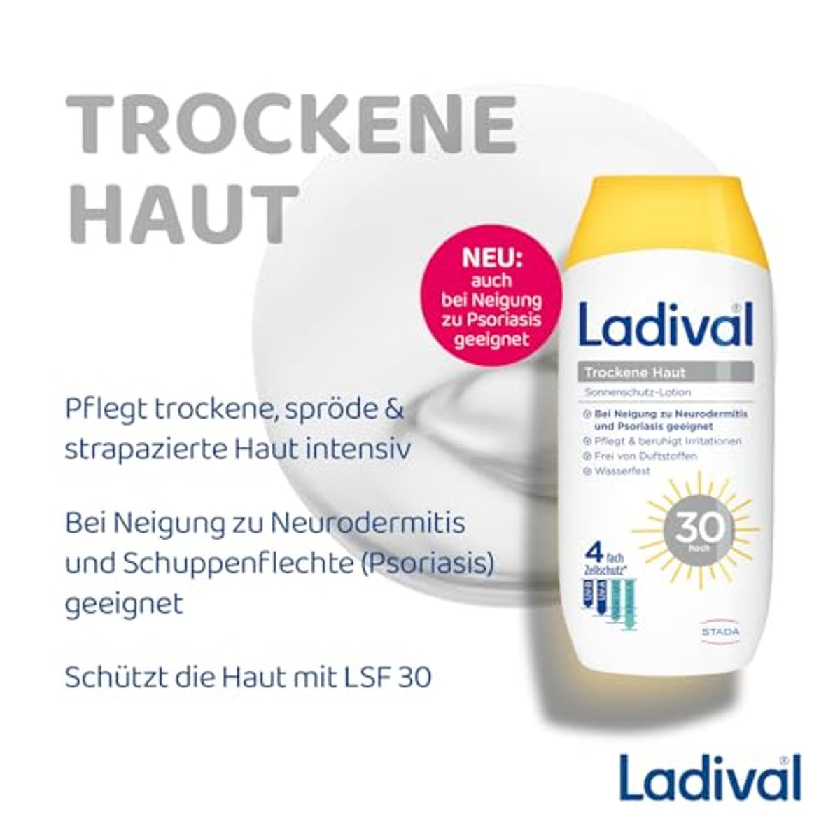 Ladival Zonnebrandlotion Droge Huid SPF 30, 200 ml – Ladival