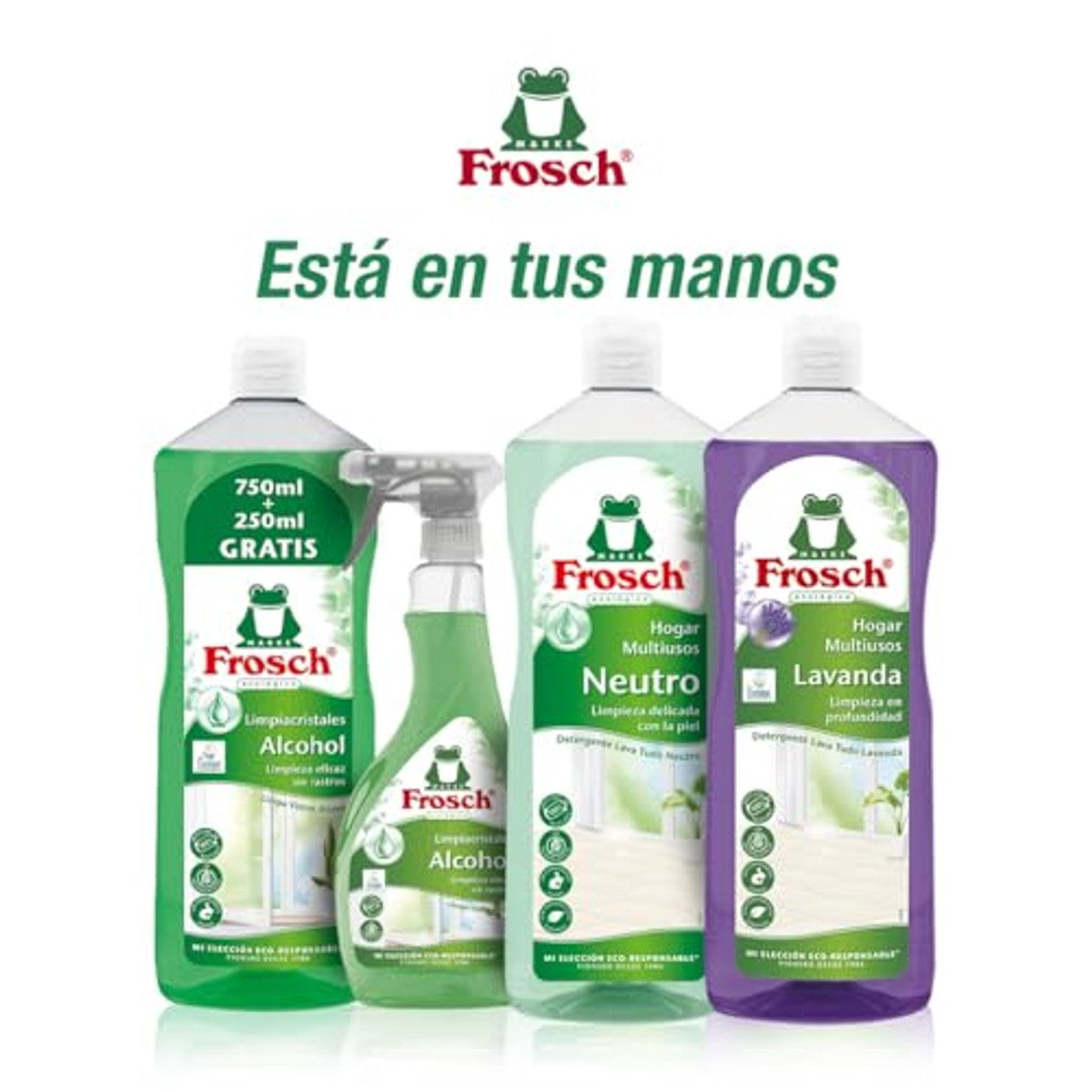 FROSCH Eco Limpiahogar Multi - Neutro 1Lt - 3-pack