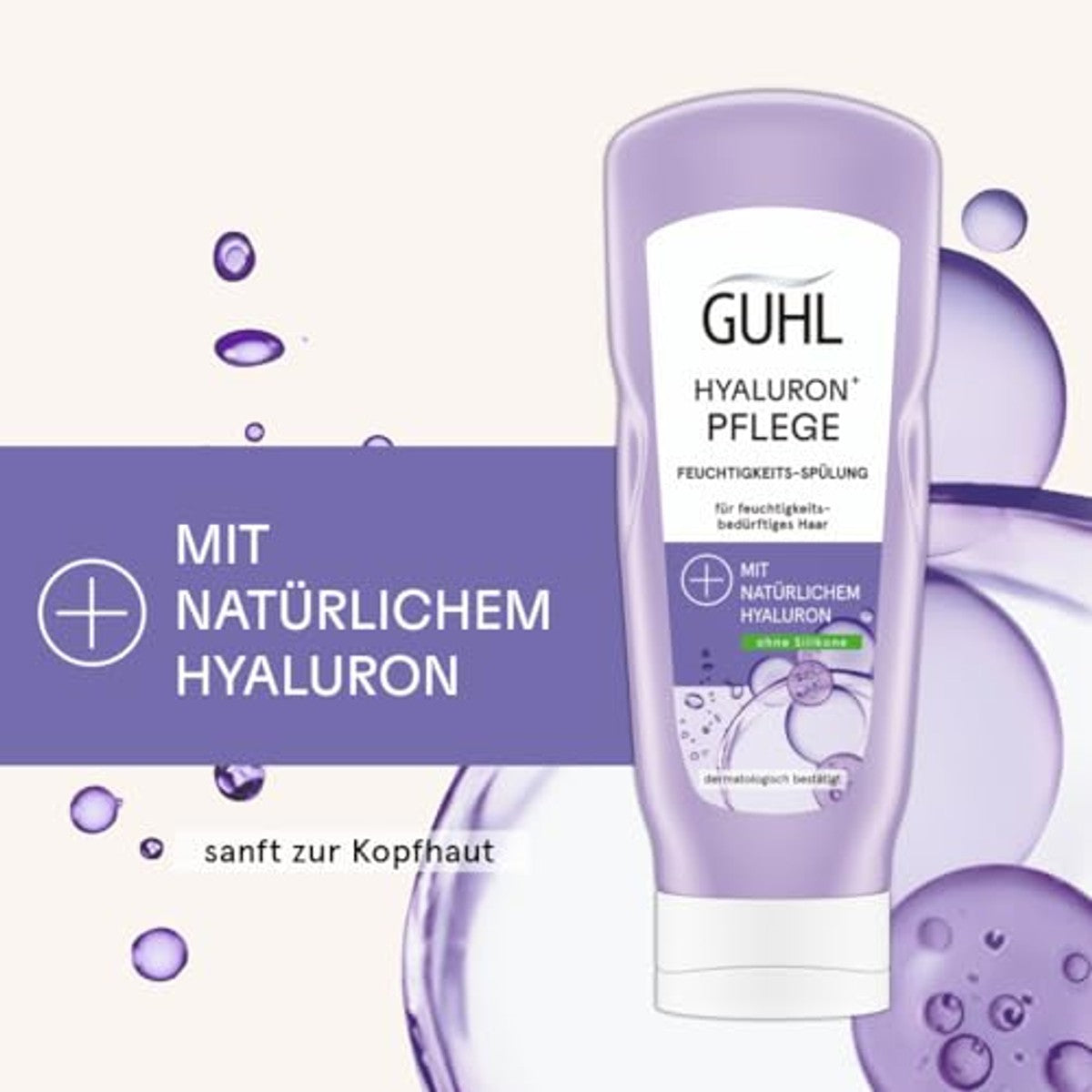 Guhl Hyaluron+ verzorgende vochtspoeling 6 x 200 ml - Voordeelverpakking – foto 6
