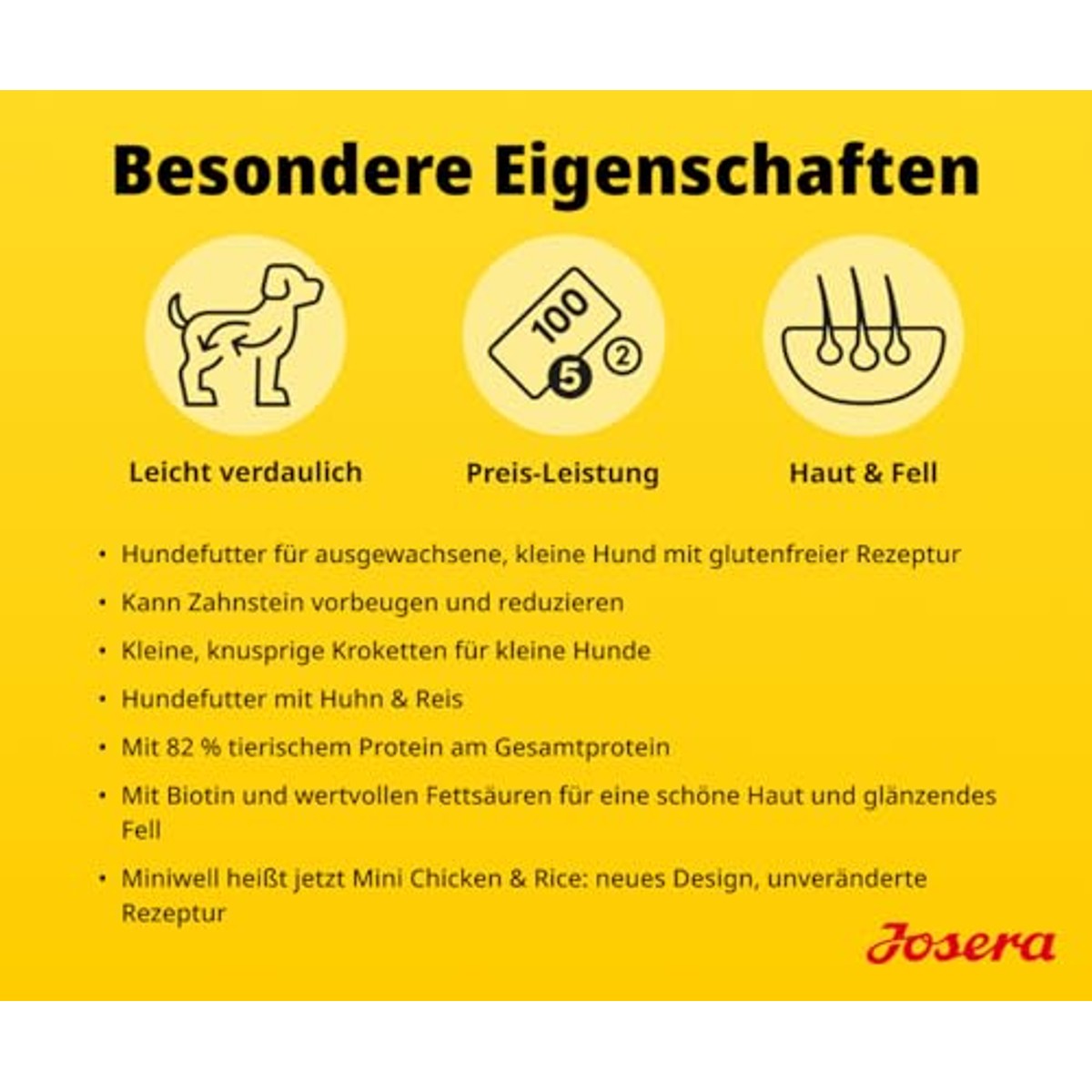 Josera Mini Droogvoer Hond Kip & Rijst 3 kg - 3-pack – foto 6