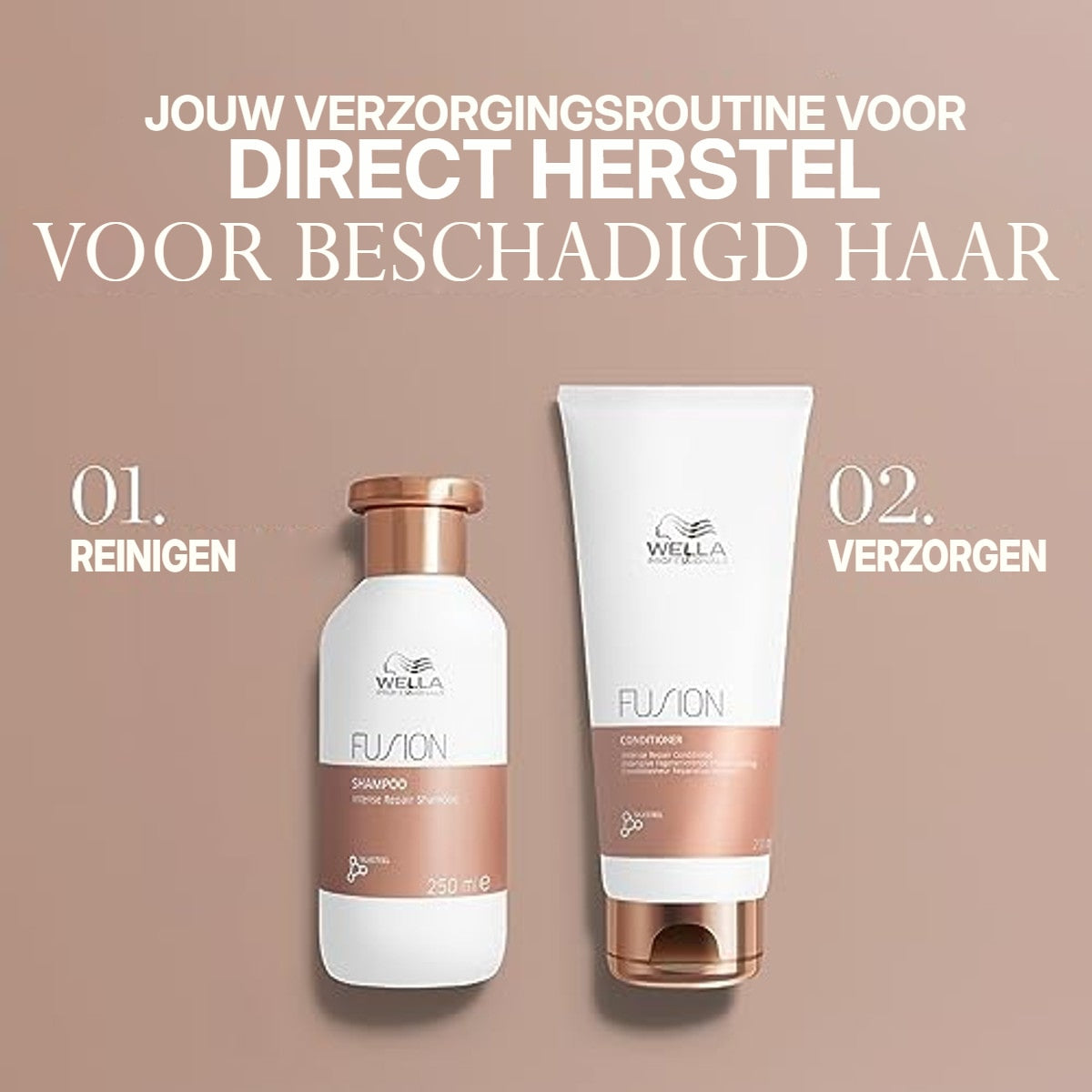 Wella Professionals FUSION Intense Repair Conditioner 3 x 200 ml - Voordeelverpakking – foto 6
