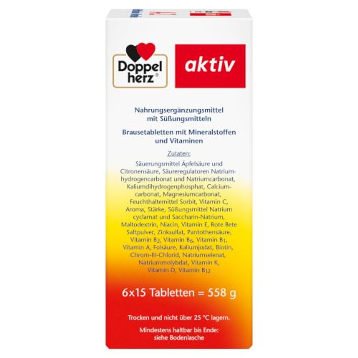 Doppelherz A-Z Bruistabletten Multivitamine + Mineralen 6 x 15 stuks - 6-pack