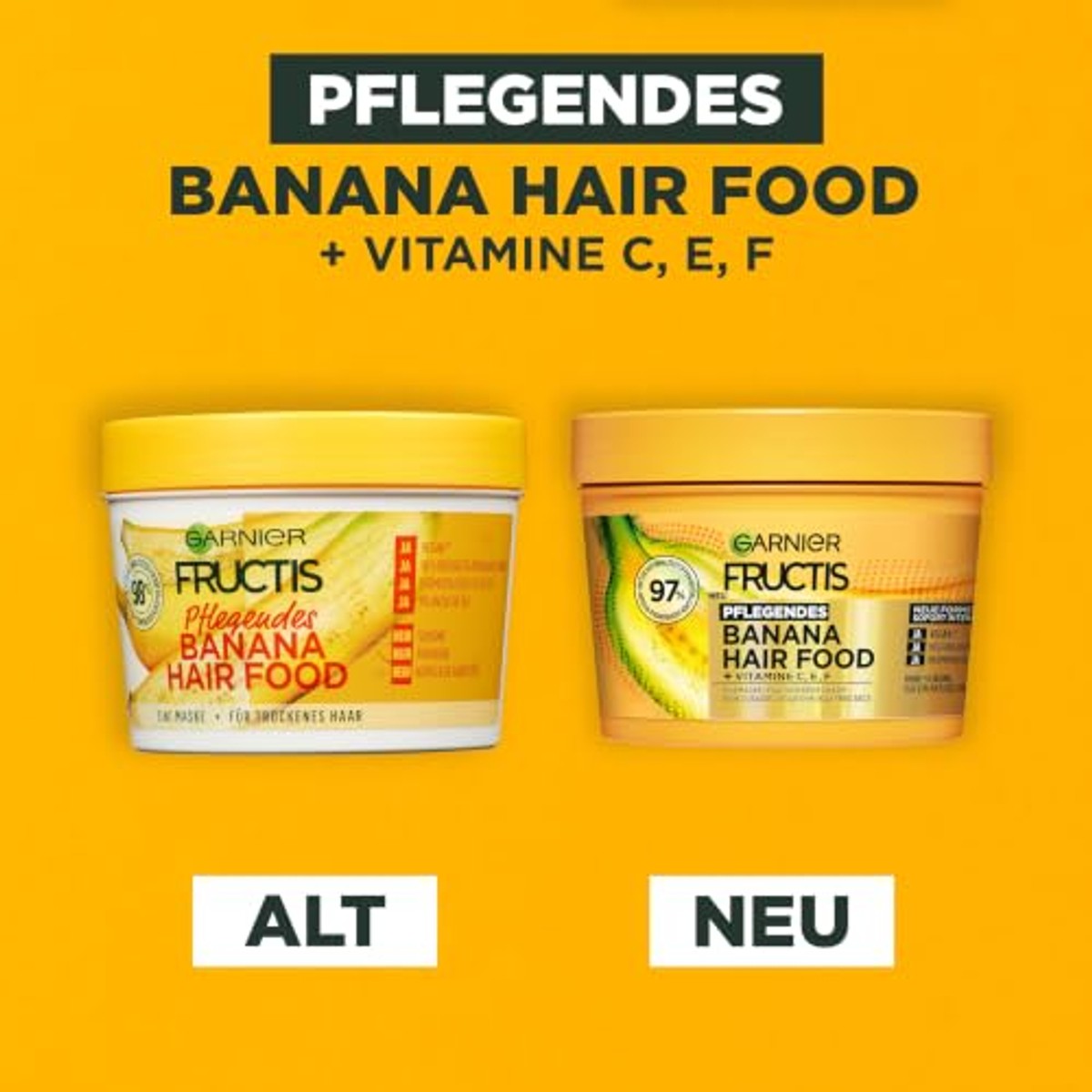 Garnier Fructis Hair Food Banana 3-in-1 haarmasker 6 x 400 ml - Voordeelverpakking