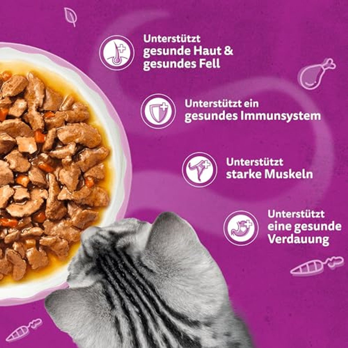 Whiskas Aromatic natvoer kattenvoer viskeuze 40 x 85 g - 3-pack