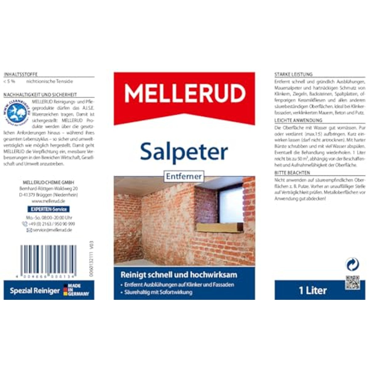 Mellerud Salpeter-verwijderaar 3 x 1 l - Voordeelverpakking