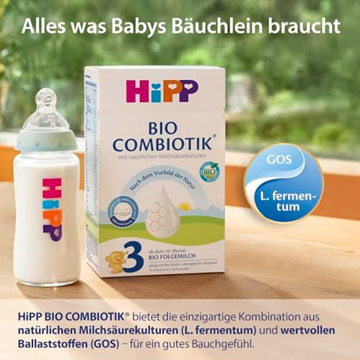 HiPP 3 Bio Combiotik 4 x 600 g opvolgmelk vanaf 10 maand – HiPP