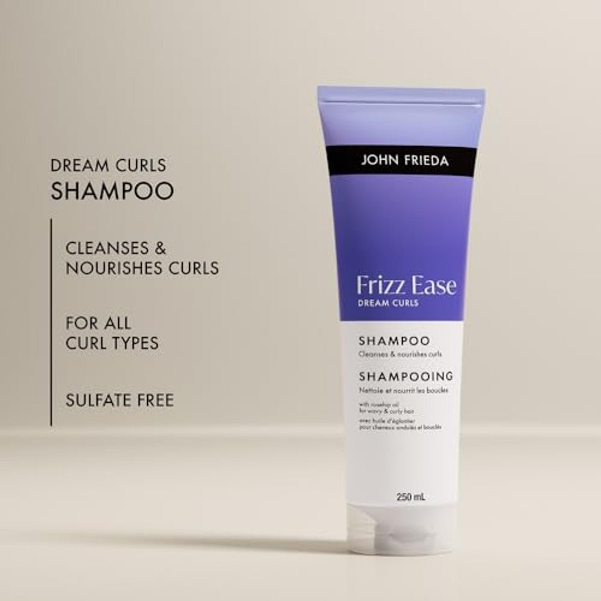 John Frieda Frizz Ease Dream Curls Shampoo met Rozenbottelolie voor Krullen 250 ml door John Frieda nu bij Huishoudvoordeel