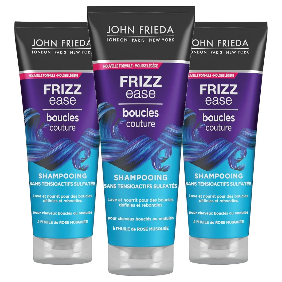 John Frieda Frizz Ease Shampoo Loops Couture 250 ml - 3 stuks