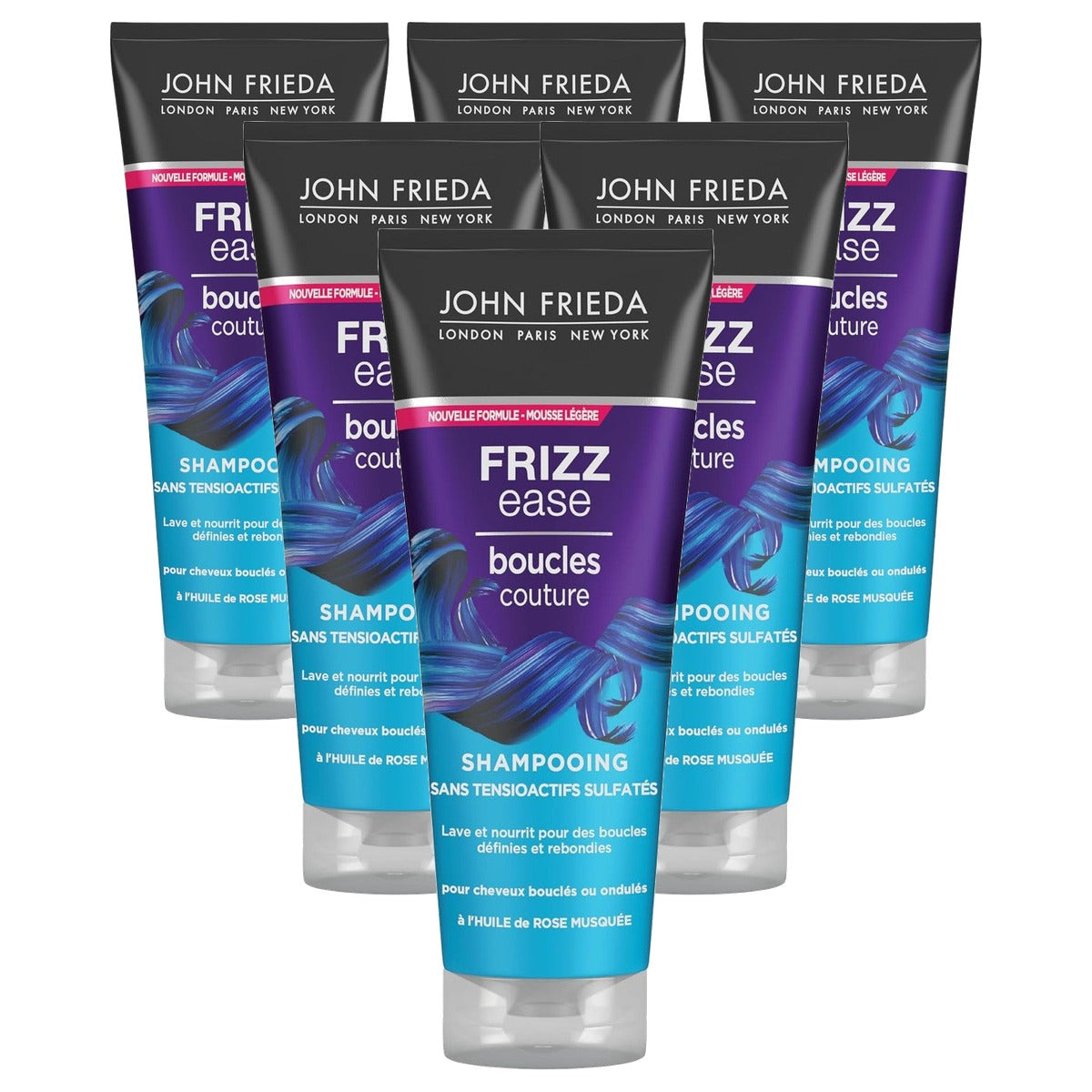 John Frieda Frizz Ease Shampoo Loops Couture 250 ml - 6 stuks