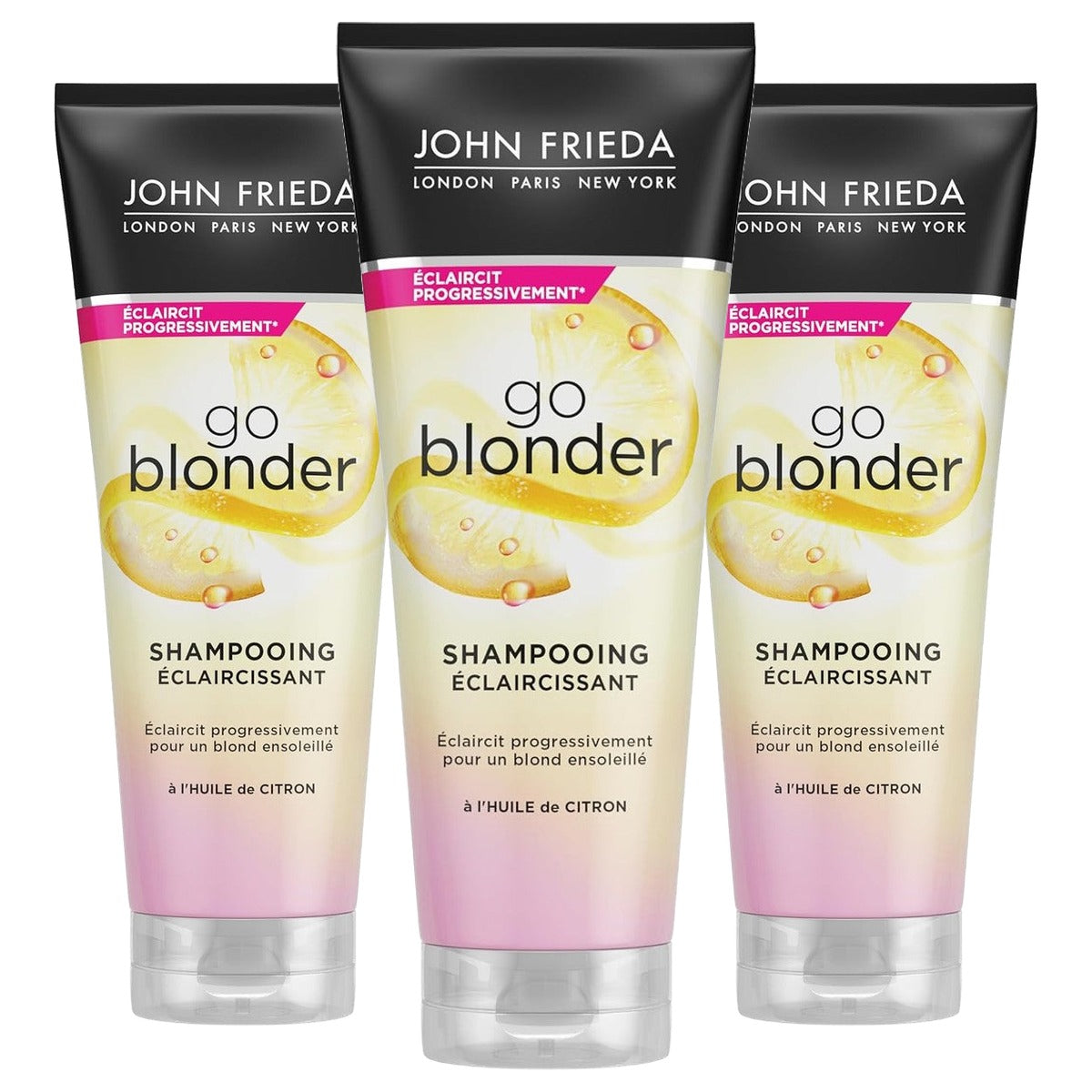 John Frieda Sheer Blonde Go Blonder Shampoo 250 ml - 3 stuks