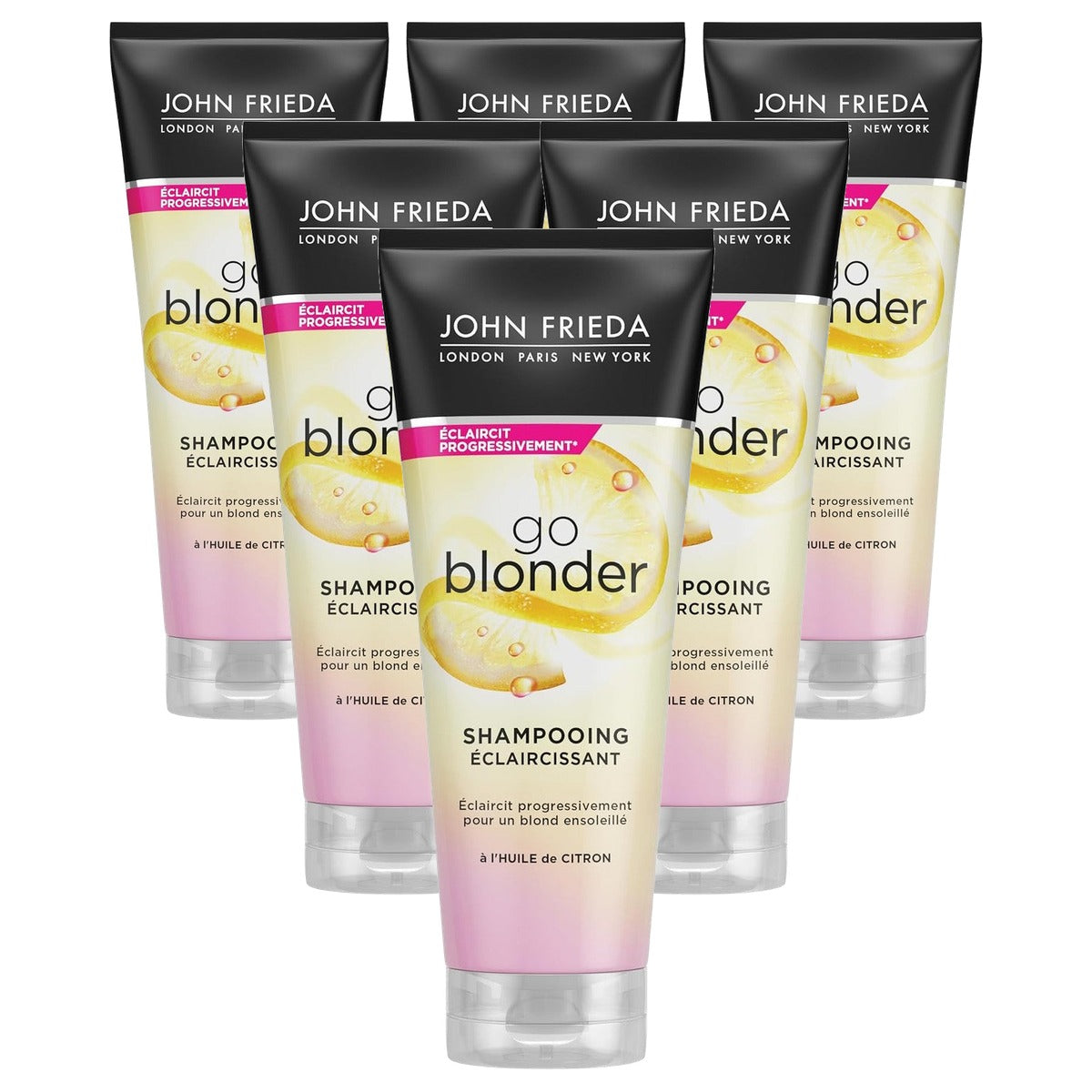 John Frieda Sheer Blonde Go Blonder Lightening Shampoo 250 ml - 6 stuks