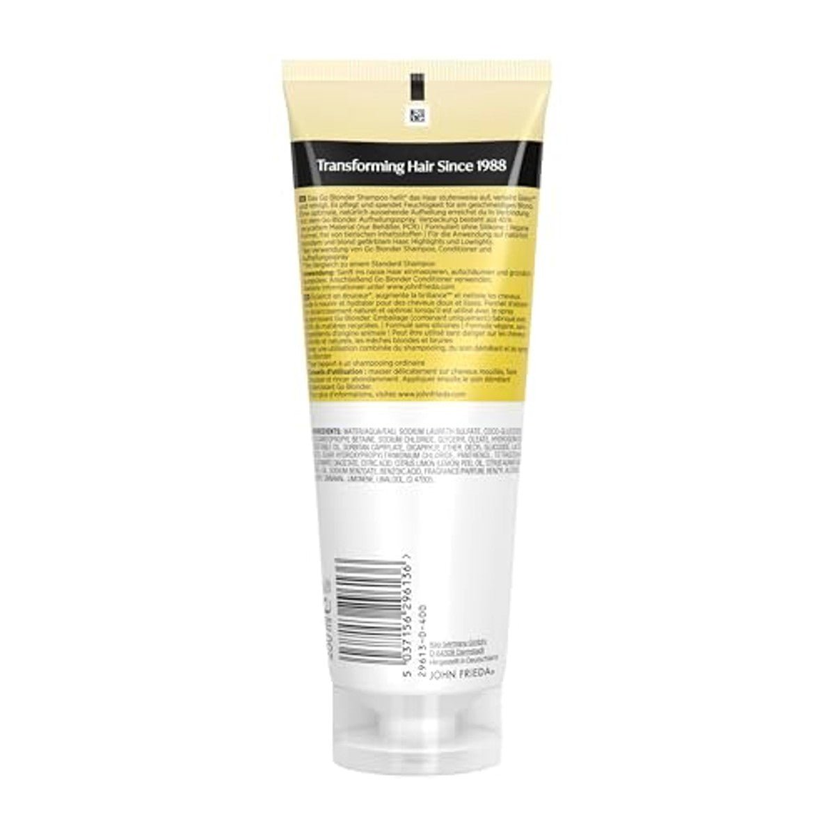 John Frieda Go Blonder Lightening Shampoo voor Natuurlijk en Gekleurd Blond Haar 250 ml door John Frieda nu bij Huishoudvoordeel