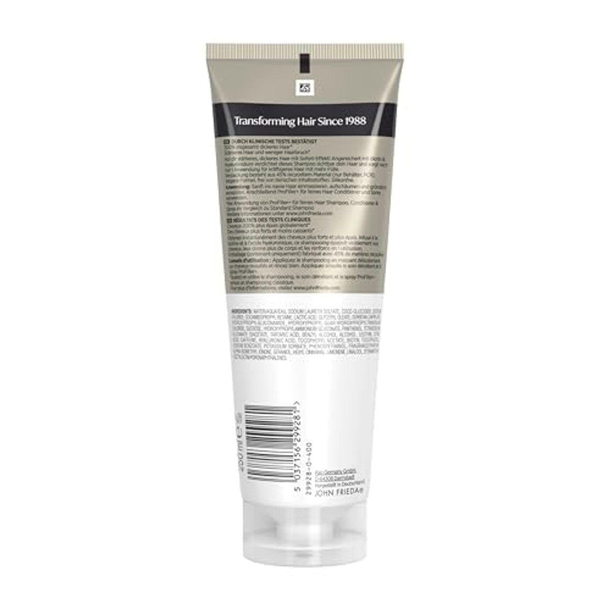 John Frieda PROfiller+ Thickening Shampoo voor Fijn en Verzwakt Haar 250 ml door John Frieda nu bij Huishoudvoordeel