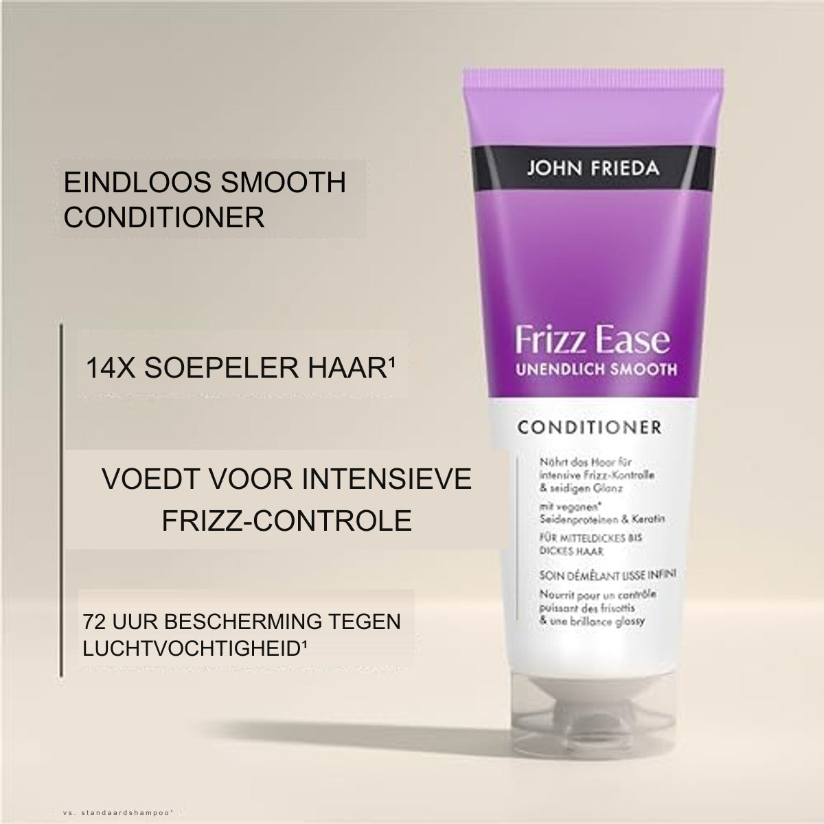 John Frieda Frizz Ease Unendlich Smooth Conditioner Tegen Pluis voor Dik Haar 250 ml