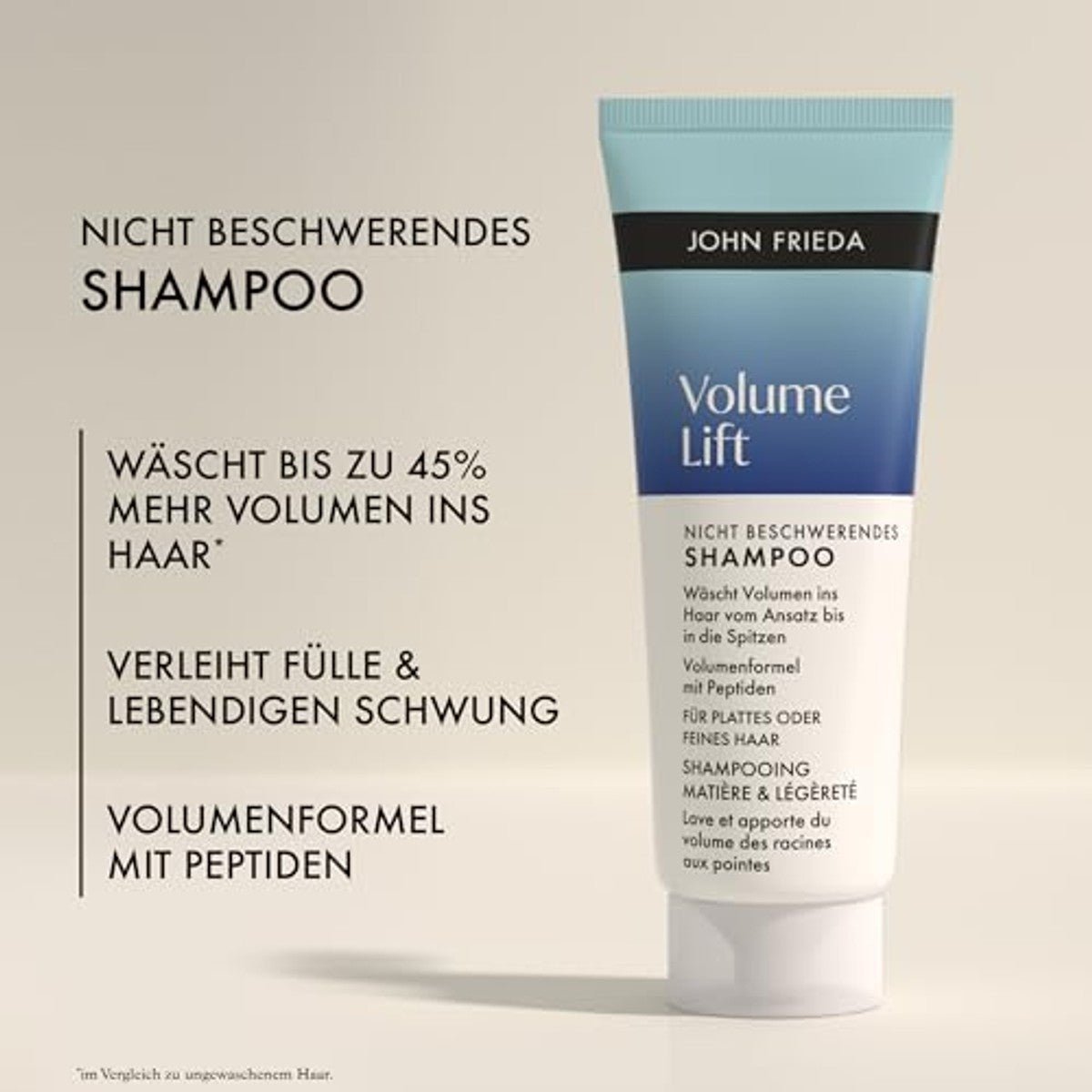 John Frieda Volume Lift Lightweight Shampoo met Peptiden voor Fijn Haar 250 ml door John Frieda nu bij Huishoudvoordeel