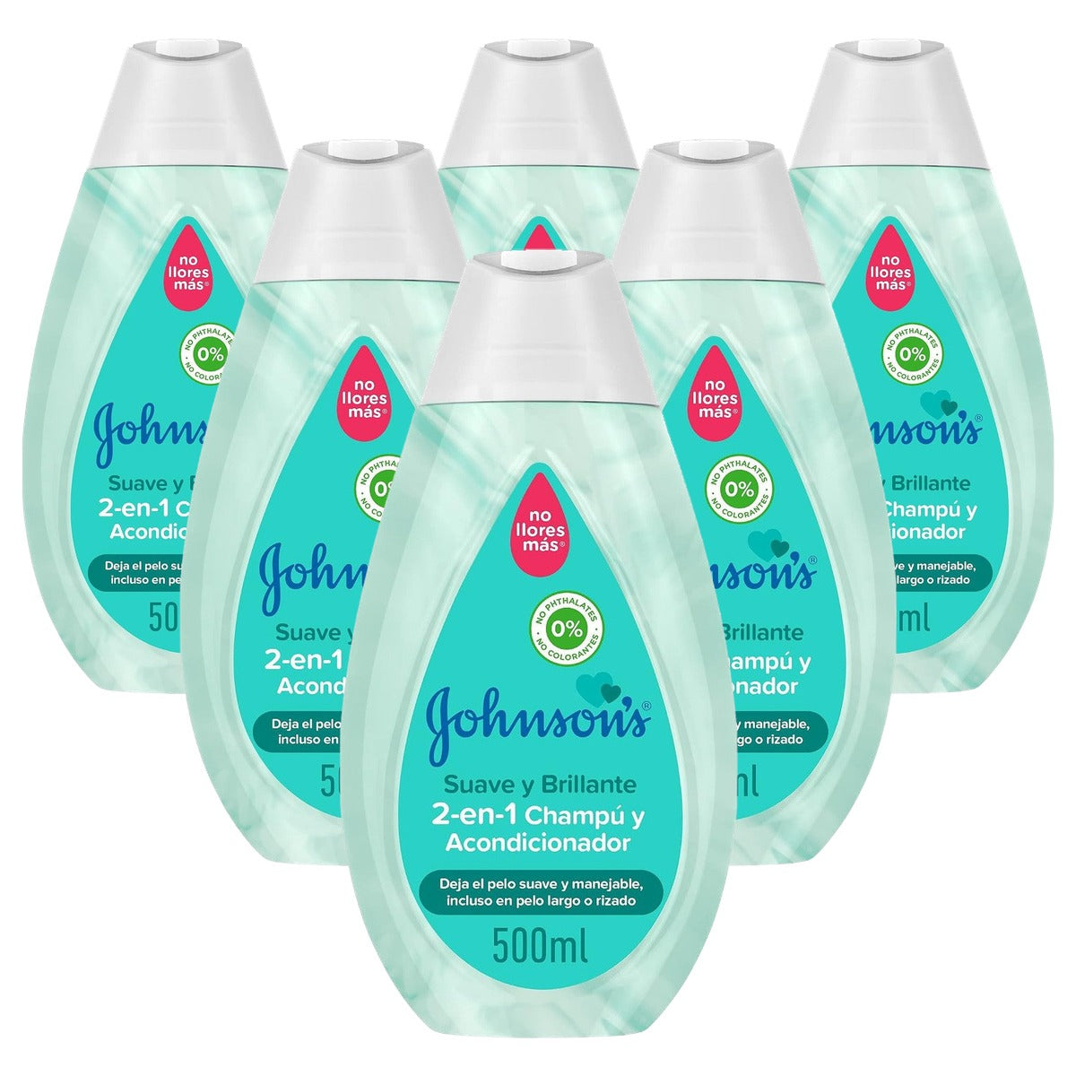 Johnson's Baby 2-in-1 kindershampoo & conditioner 6 x 500 ml - Voordeelverpakking