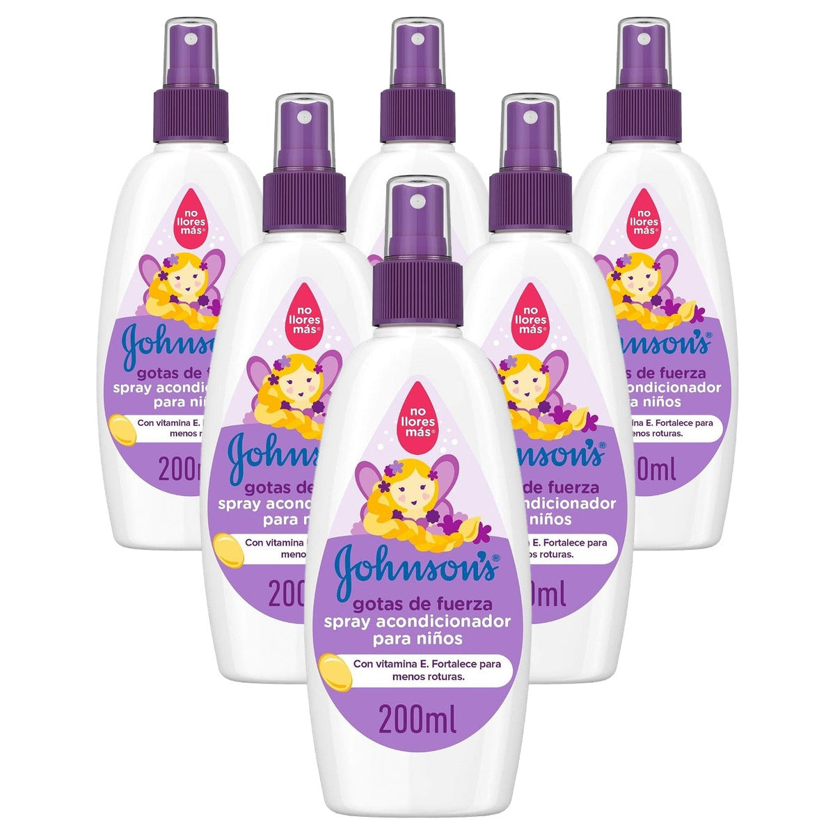 Johnson's Baby Acondicionador Gotas De Fuerza Spray 6 x 200 ml - Voordeelverpakking