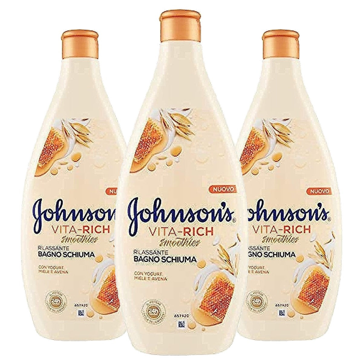 Johnson's Baby Douchegel Yoghurt en Honing 3 x 750 ml - Voordeelverpakking