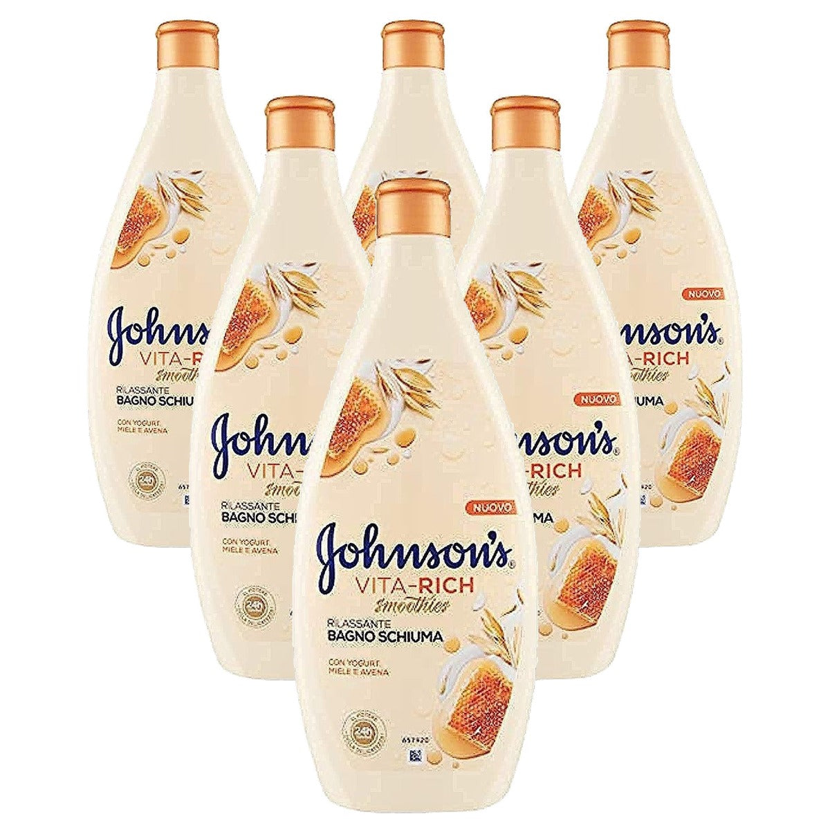 Johnson's Baby Douchegel Yoghurt en Honing 6 x 750 ml - Voordeelverpakking