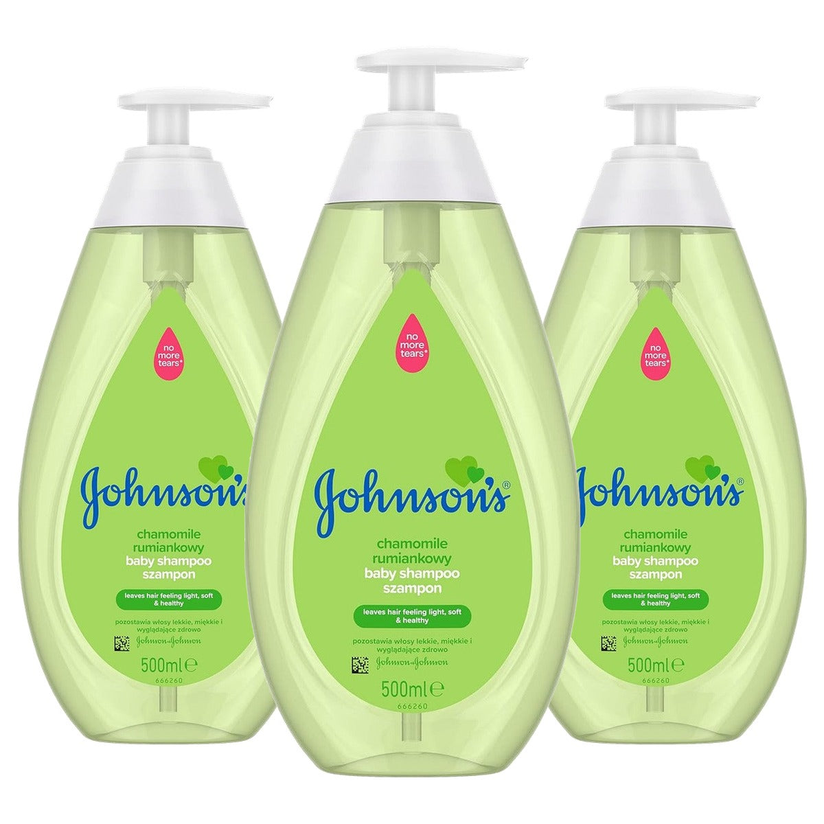 Johnson's Baby Kamille Shampoo 3 x 500 ml - Voordeelverpakking