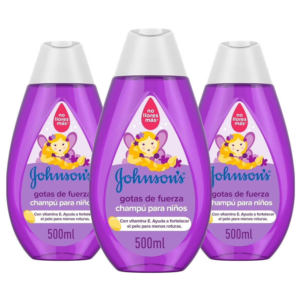 Johnson's Baby Versterkende shampoo voor kinderen 3 x 500 ml - Voordeelverpakking