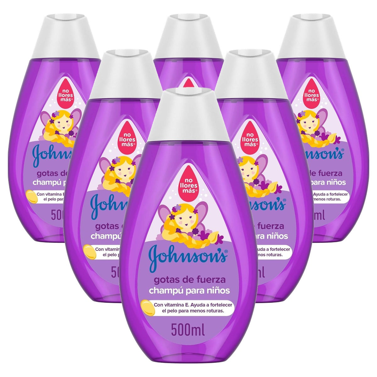 Johnson's Baby Krachtshampoo voor kinderen 6 x 500 ml - Voordeelverpakking