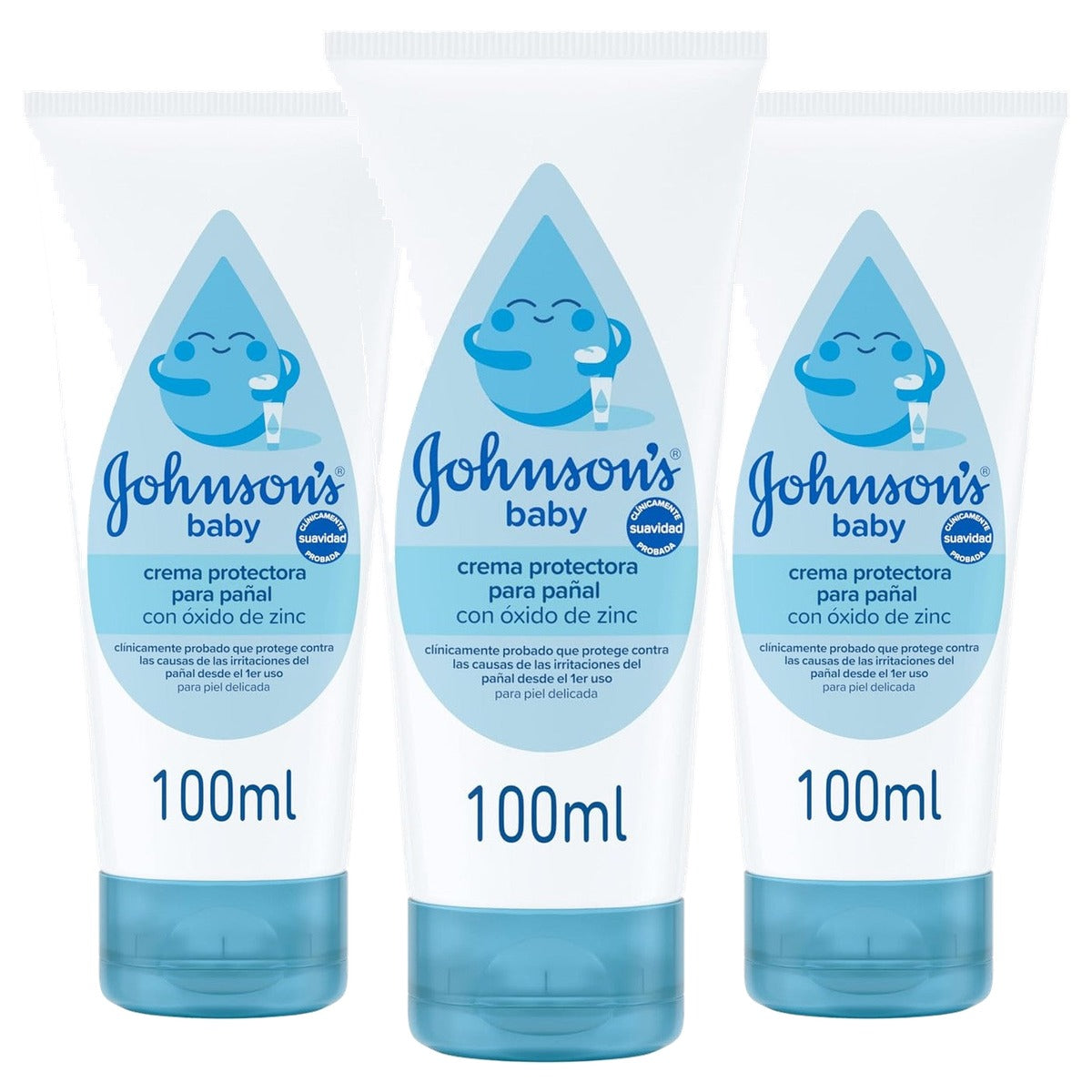 Johnson's Baby Luierbeschermcrème 3 x 100 ml - Voordeelverpakking