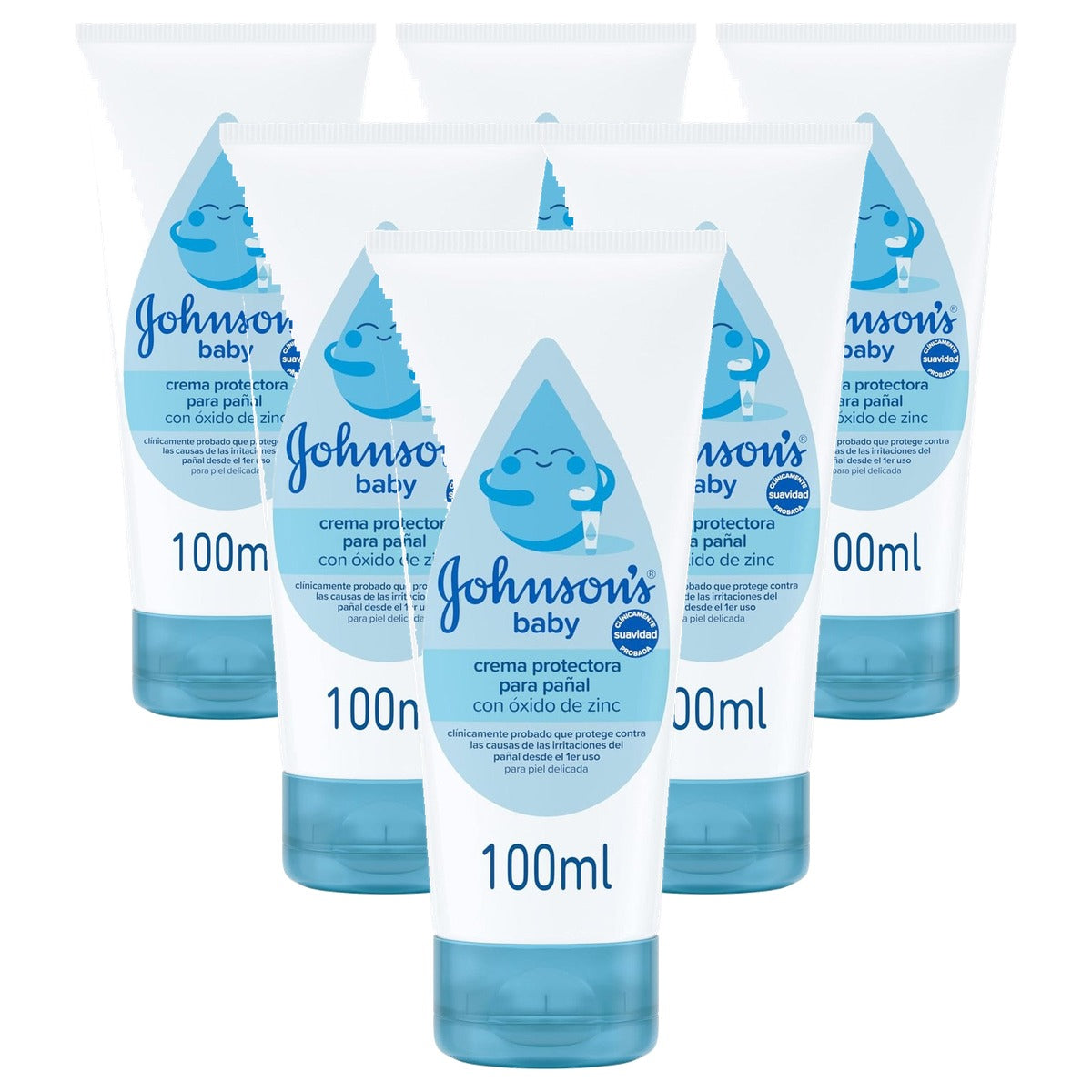 Johnson's Baby Luierbeschermcrème 6 x 100 ml - Voordeelverpakking