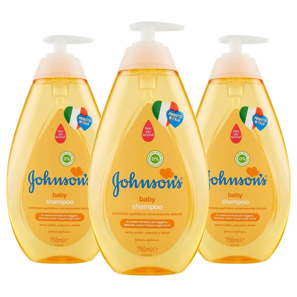 Johnson's Baby Shampoo 3 x 750 ml - Voordeelverpakking
