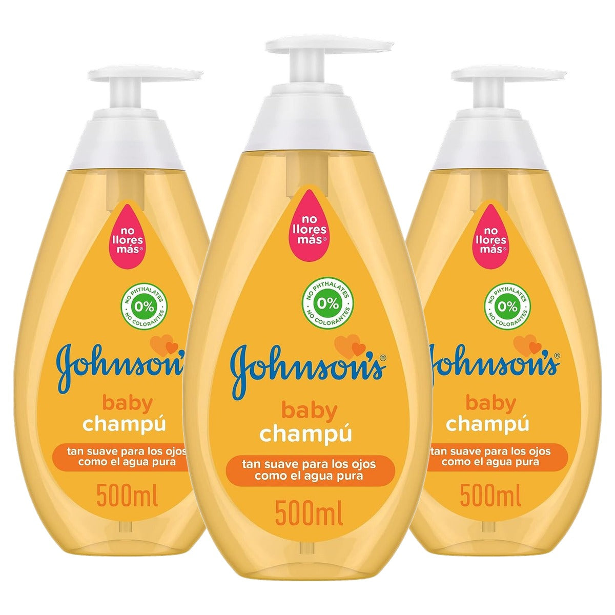 Johnson's Baby Shampoo Origineel met dispenser 3 x 500 ml - Voordeelverpakking